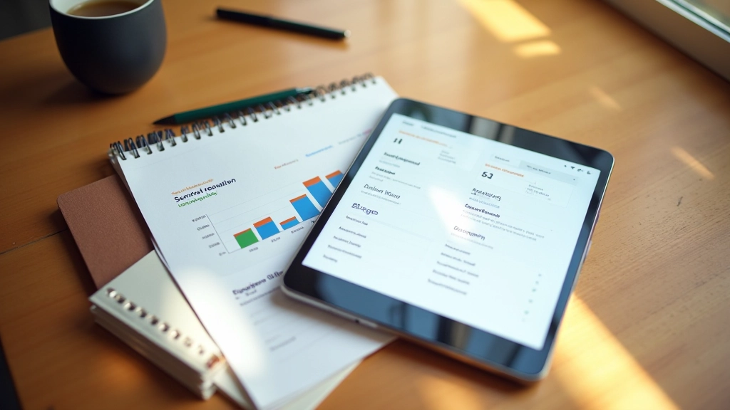 Mobile phone and tablet displaying PageSpeed Insights report with Core Web Vitals scores and performance metrics